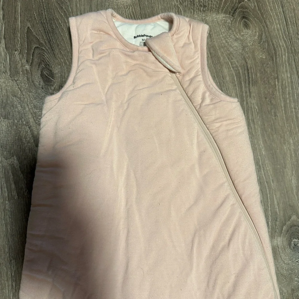 Light Pink Bubble Panda Sleep Sack, 2.5 TOG, size 6-12mo